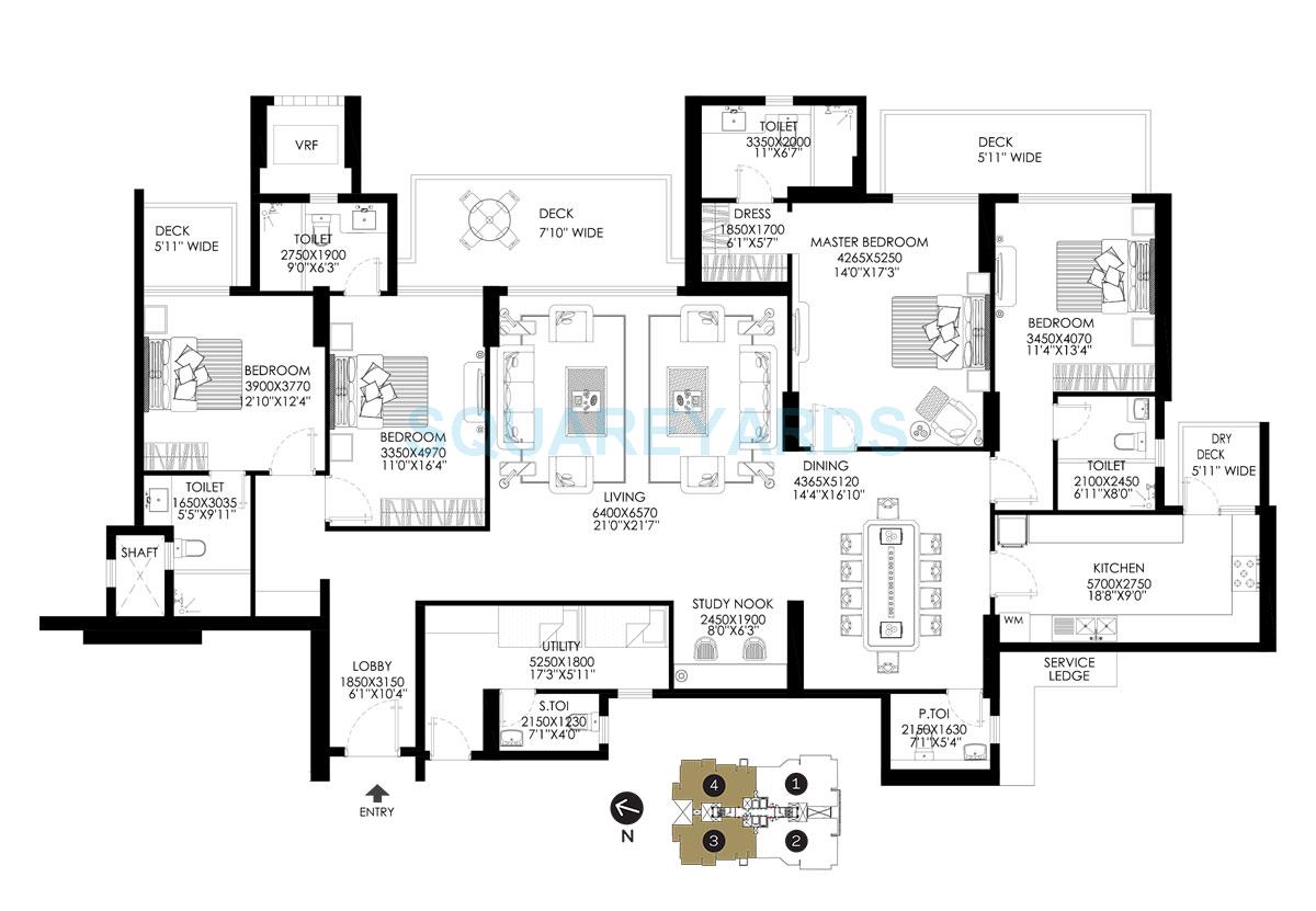 DLF The Crest — floor plan 9