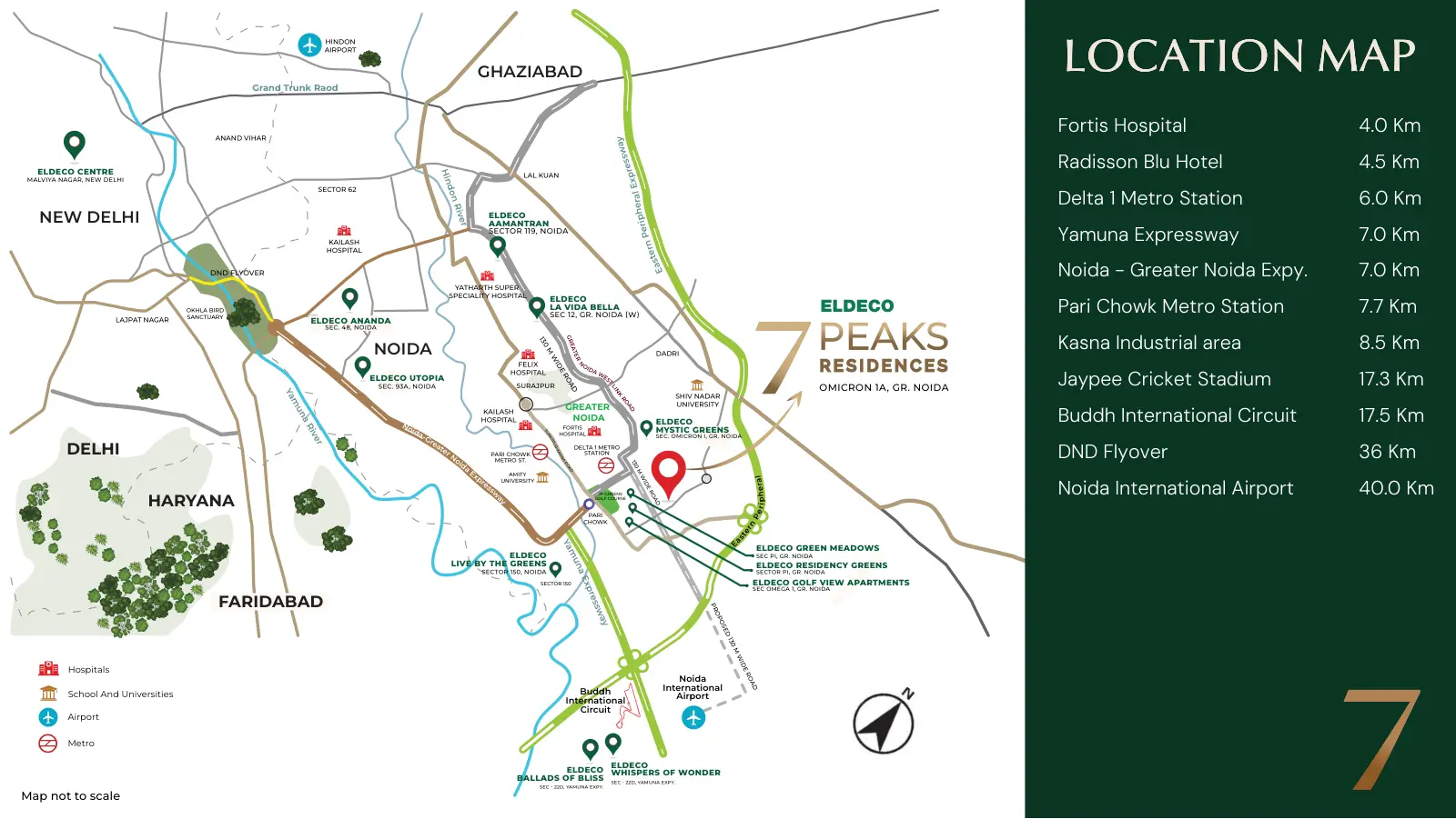 Eldeco 7 Peaks Residences — location map 1