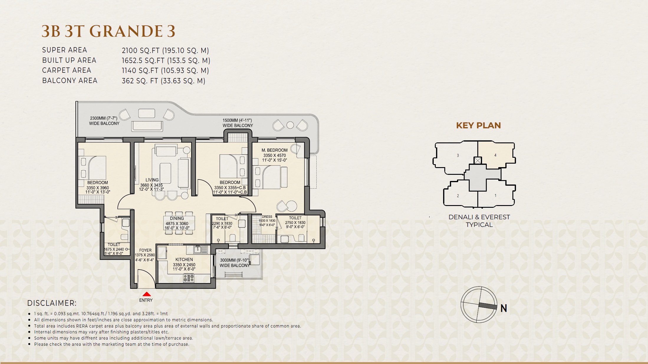 Eldeco 7 Peaks Residences — floor plan 5