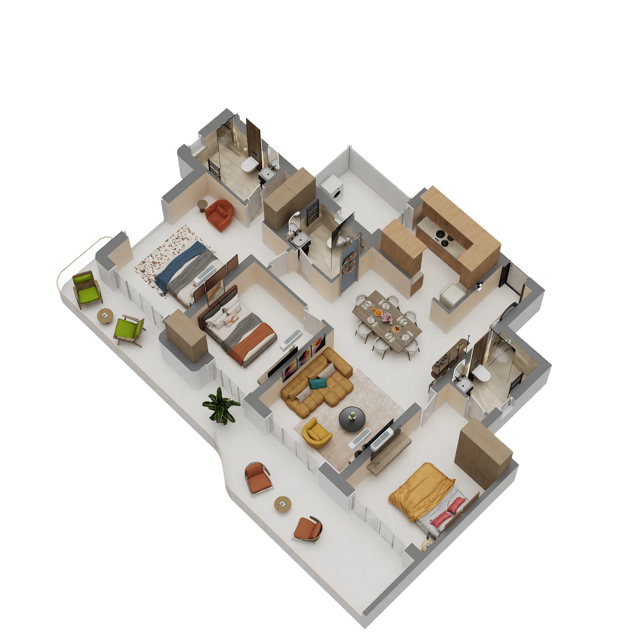 Eldeco 7 Peaks Residences — floor plan 6