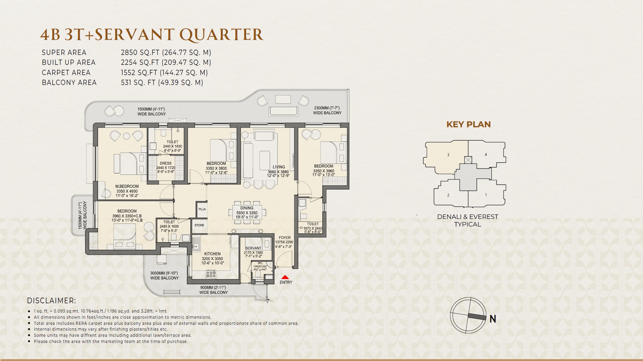 Eldeco 7 Peaks Residences — floor plan 7