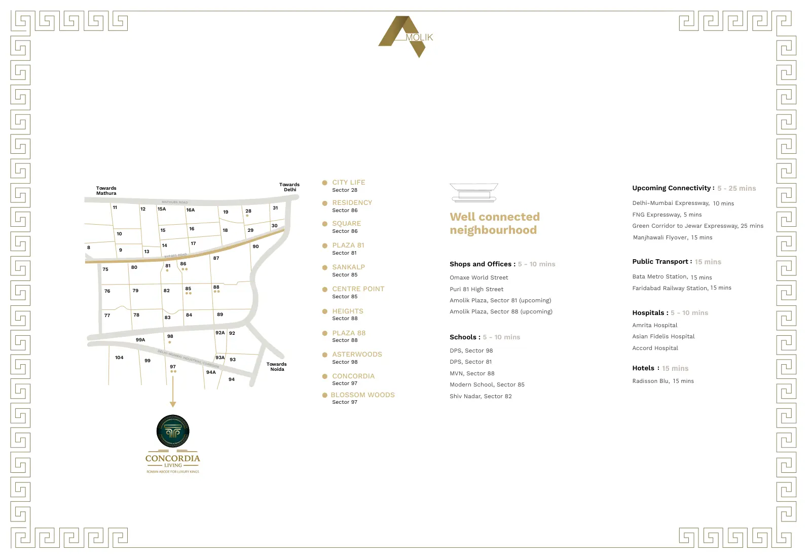 Amolik Concordia Living — location map 1