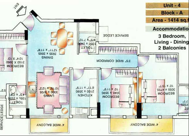 DLF The Belvedere Park — floor plan 2
