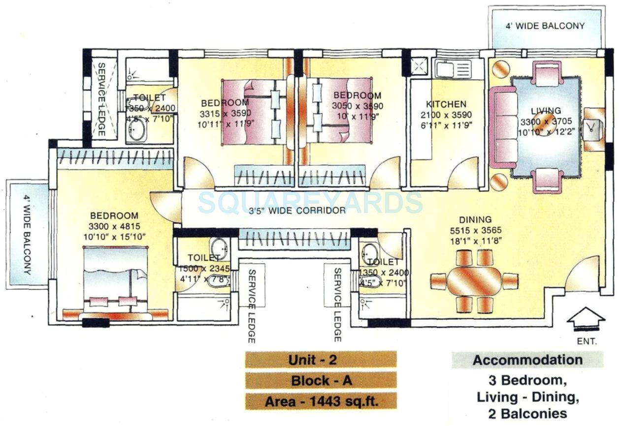 DLF The Belvedere Park — floor plan 1