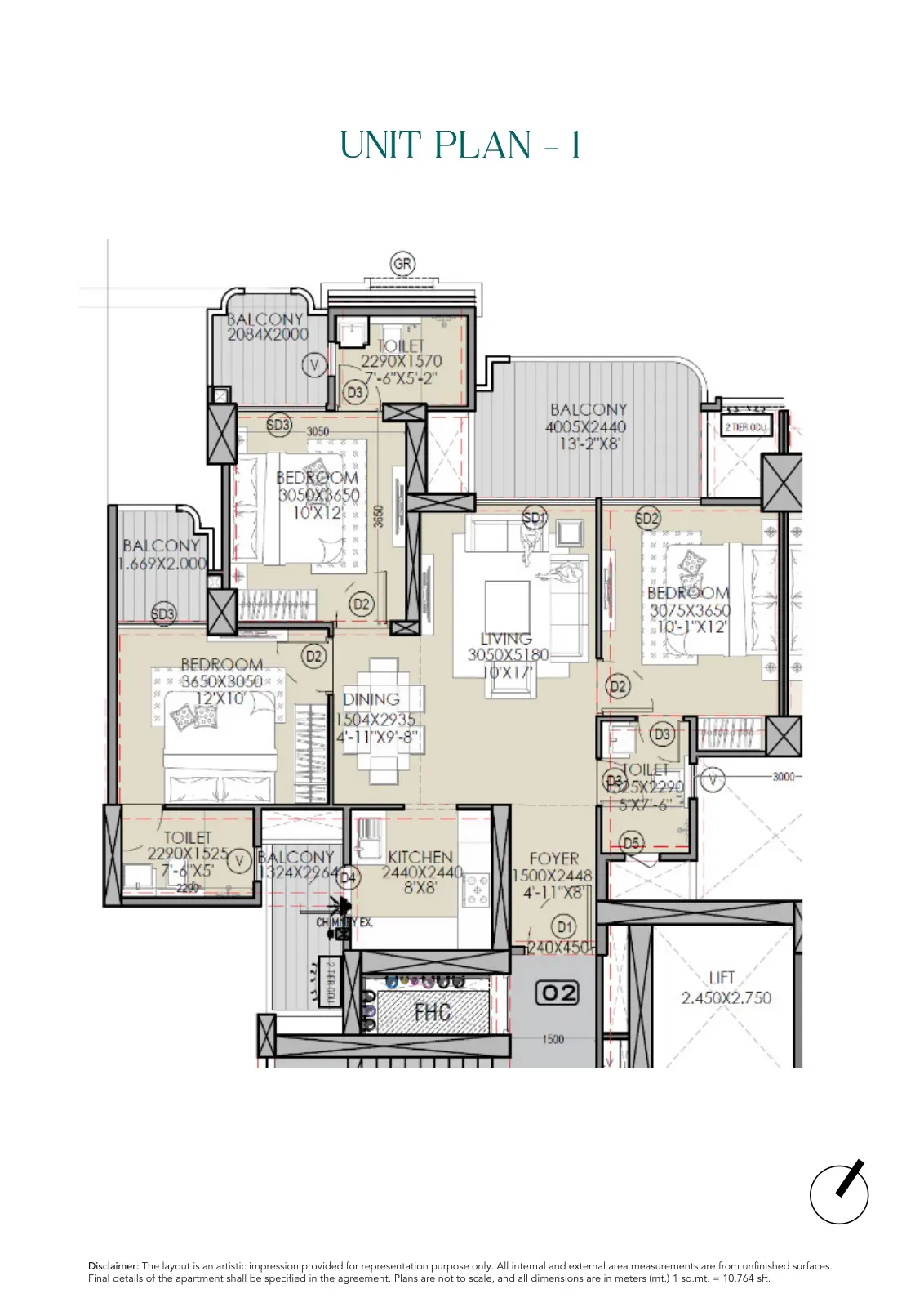 Gaur Alaris — floor plan 1