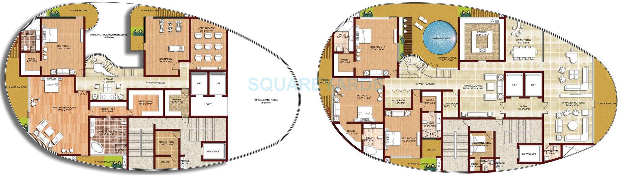 Krrish The Eiffel — floor plan 1
