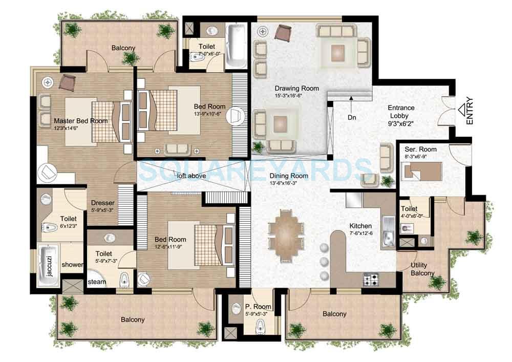 Raheja Atlantis — floor plan 2
