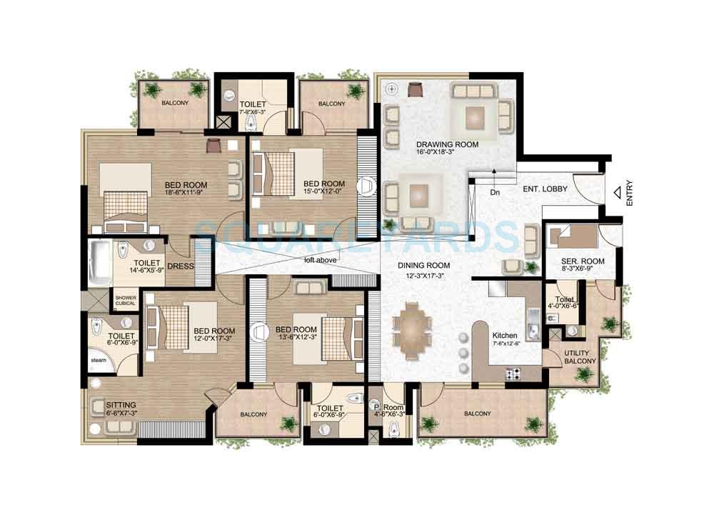 Raheja Atlantis — floor plan 3
