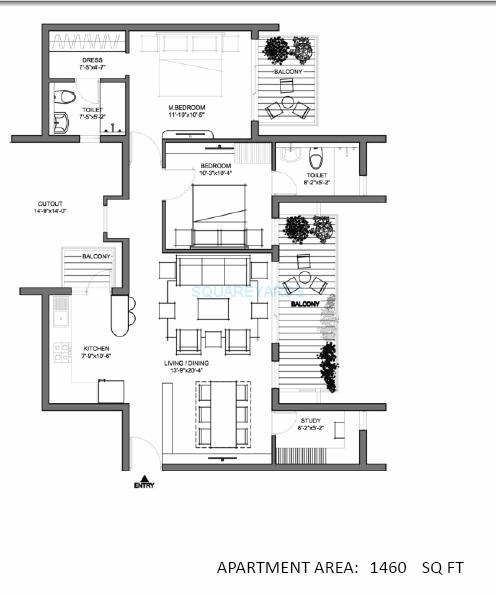 Spire Woods — floor plan 1