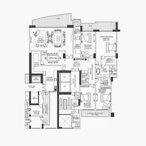 DLF The Camellias — floor plan 1