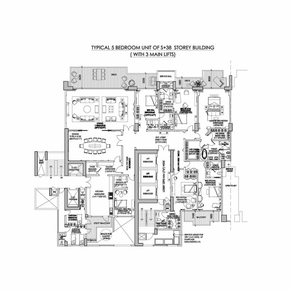 DLF The Camellias — floor plan 6