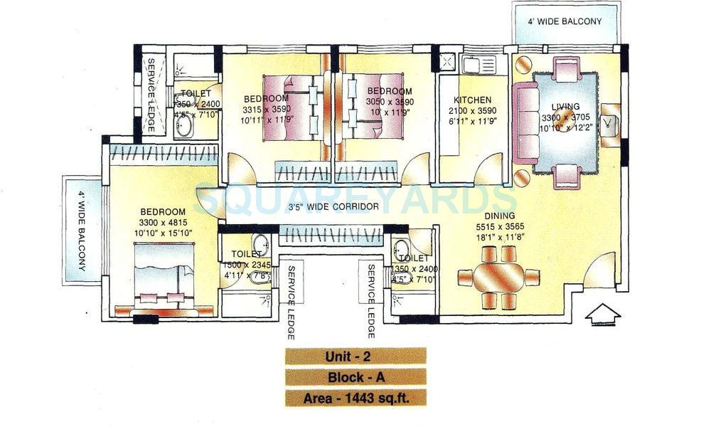 DLF Ridgewood Estate — floor plan 1