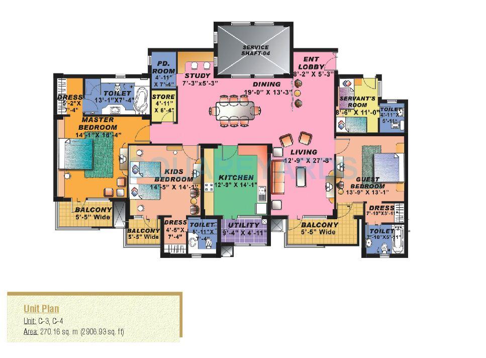 Sahara Grace Gurgaon — floor plan 1