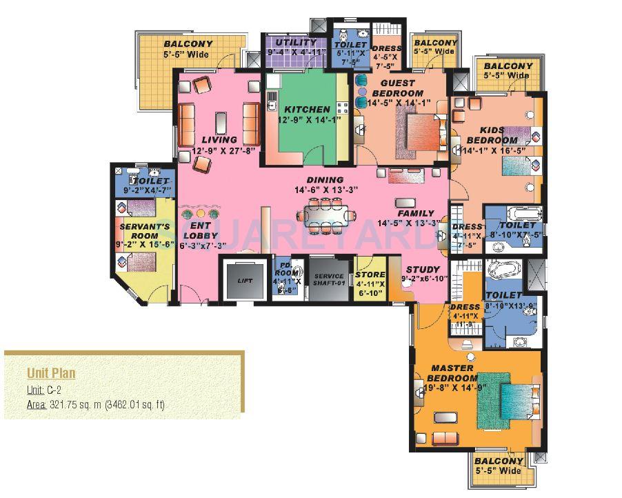 Sahara Grace Gurgaon — floor plan 2