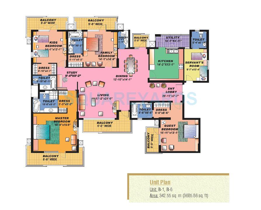 Sahara Grace Gurgaon — floor plan 14