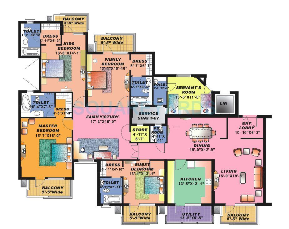 Sahara Grace Gurgaon — floor plan 16