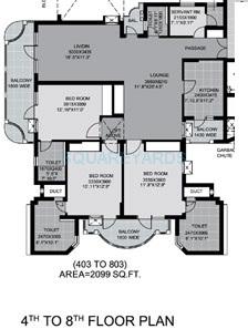 Unitech Palms — floor plan 1