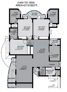 Unitech Palms — floor plan 2