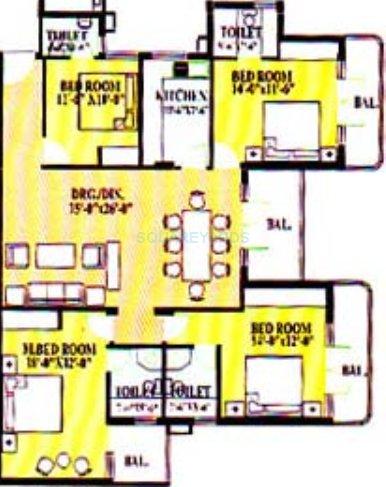 Ardee City The Residency — floor plan 1
