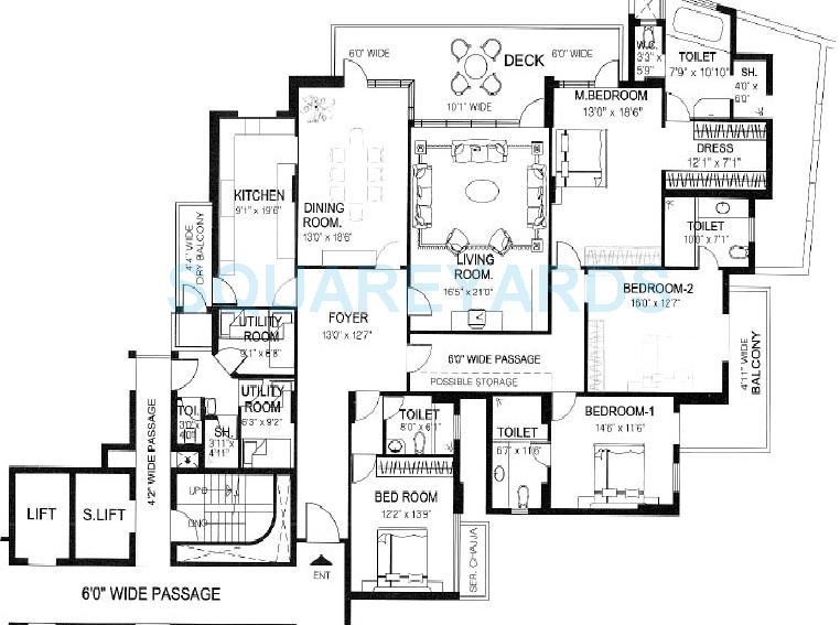 DLF The Pinnacle — floor plan 1
