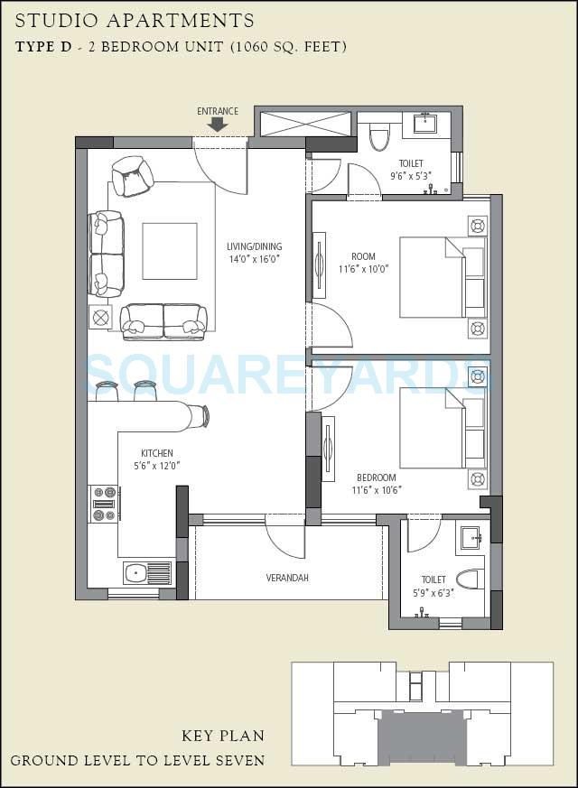 Emaar The Vilas — floor plan 2