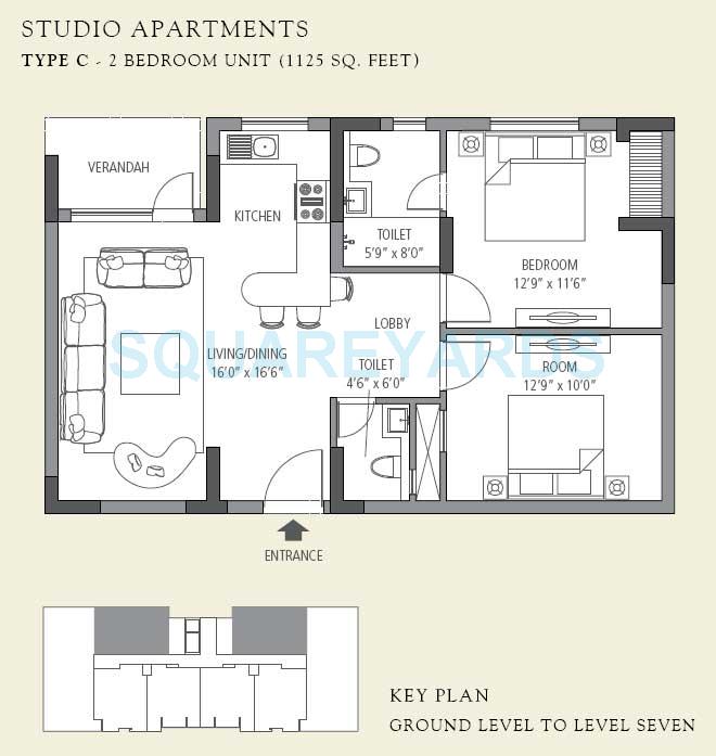 Emaar The Vilas — floor plan 3