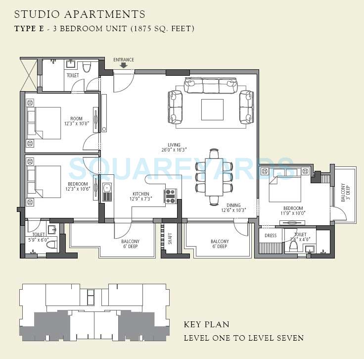 Emaar The Vilas — floor plan 4