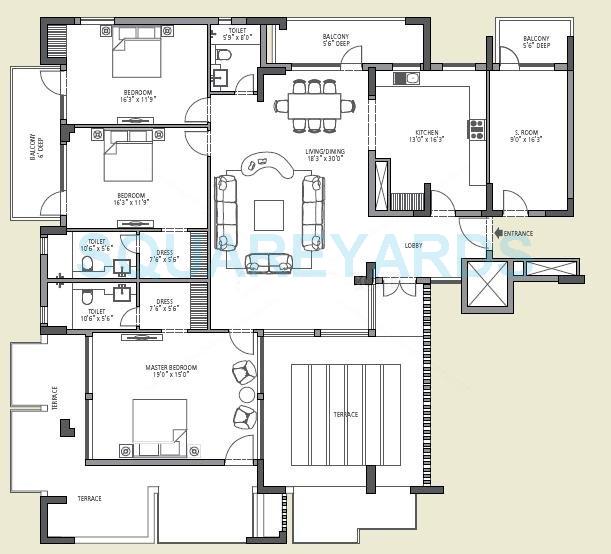 Emaar The Vilas — floor plan 6