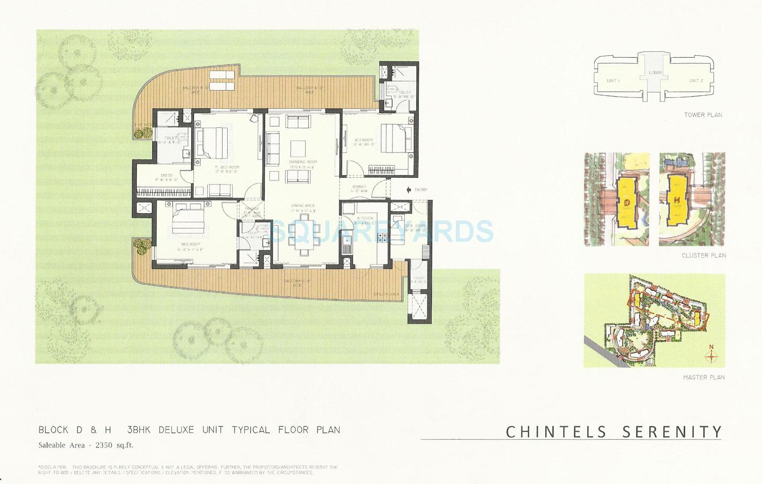 Chintels Serenity — floor plan 1