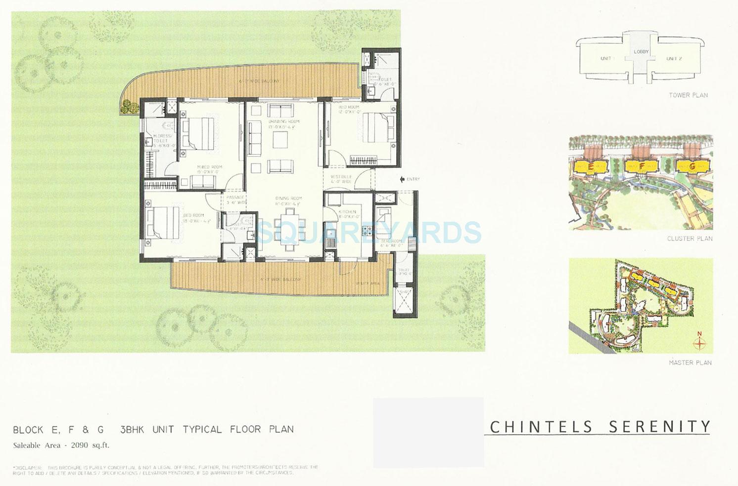 Chintels Serenity — floor plan 2