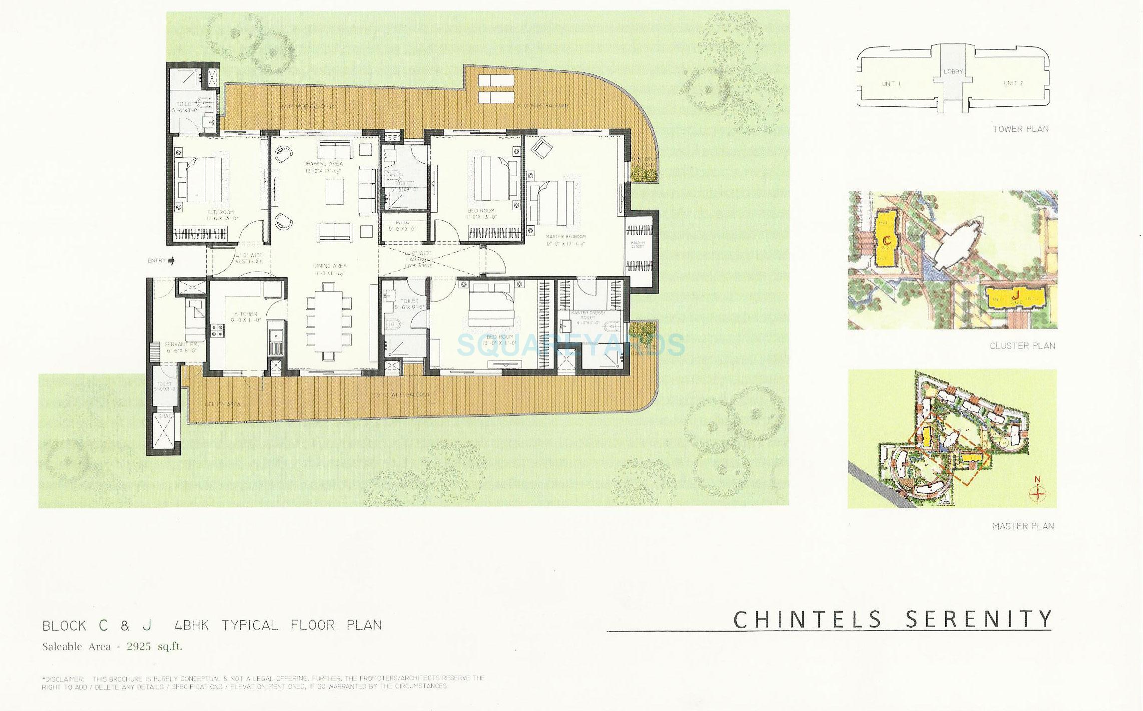 Chintels Serenity — floor plan 3