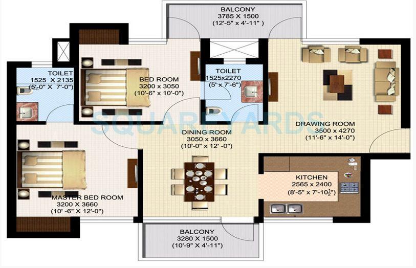 Sidhartha NCR One — floor plan 1