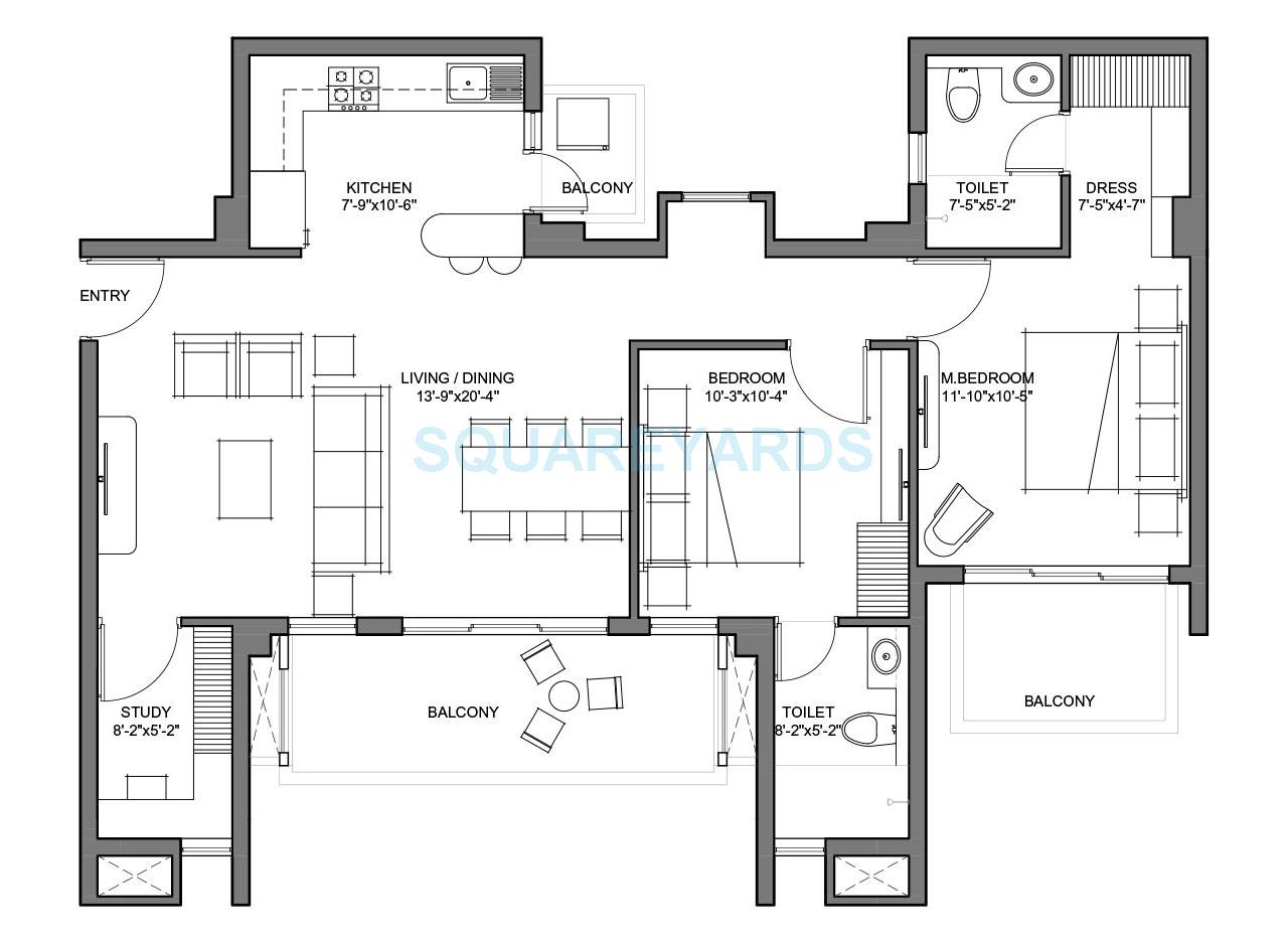 Spire South — floor plan 1