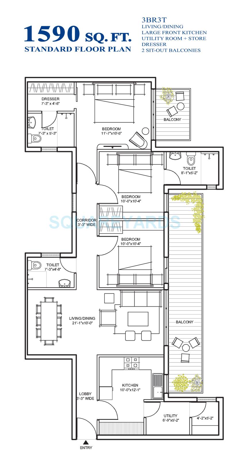 Spire South — floor plan 4