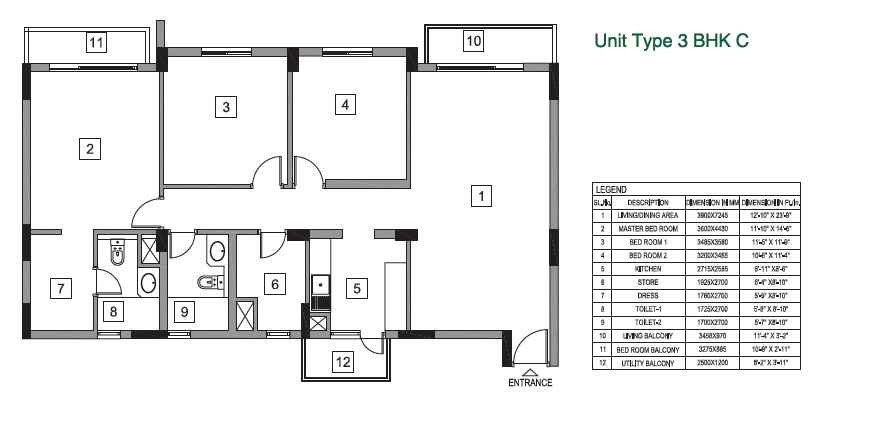 Vatika City Homes — floor plan 4