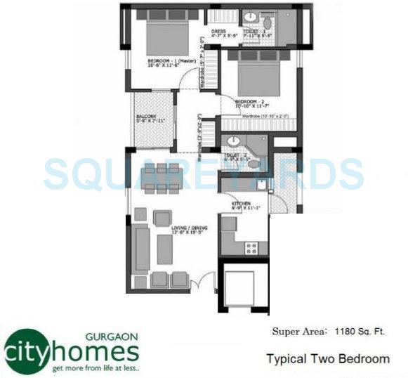 Vatika City Homes — floor plan 2