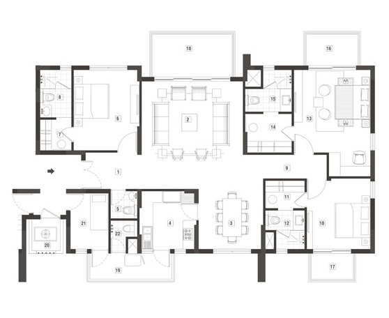 Vatika Sovereign Park — floor plan 7