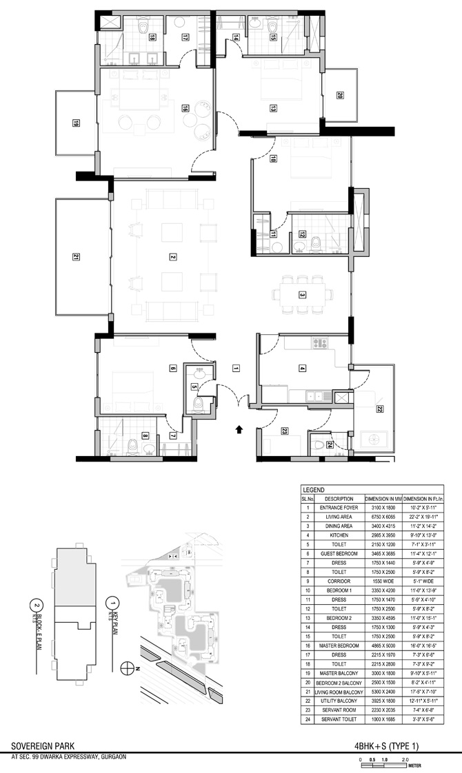 Vatika Sovereign Park — floor plan 8