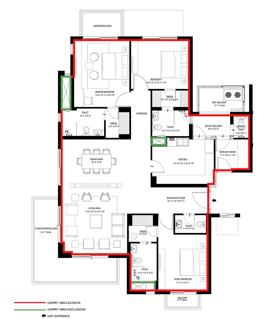 Vatika Sovereign Park — floor plan 5
