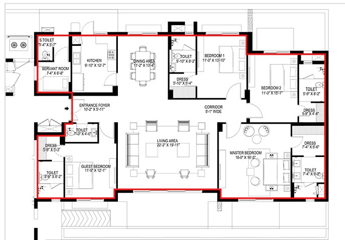 Vatika Sovereign Park — floor plan 9