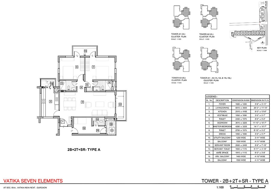 Vatika Seven Elements — floor plan 1