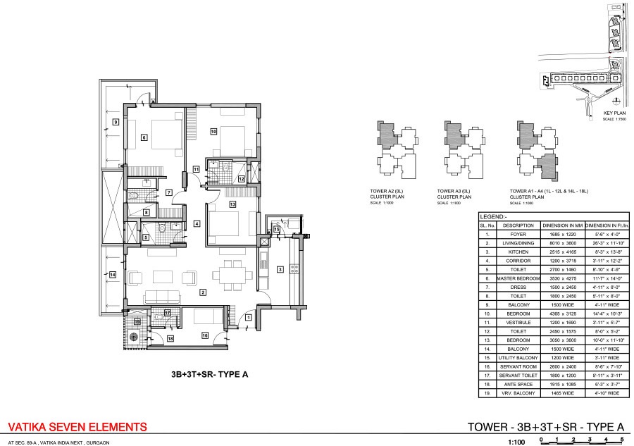 Vatika Seven Elements — floor plan 3