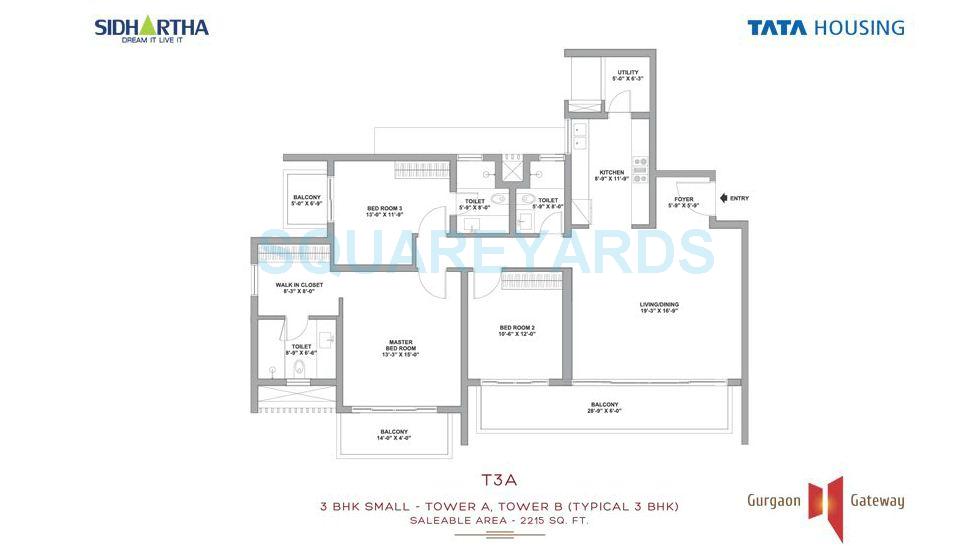 Tata Gurgaon Gateway — floor plan 1