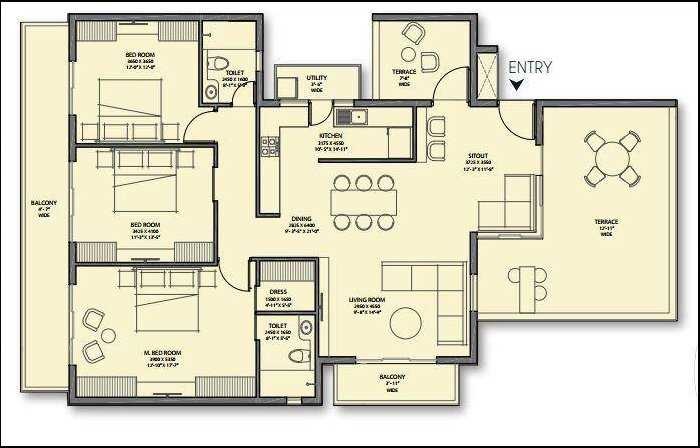 Spire Orion at South — floor plan 1