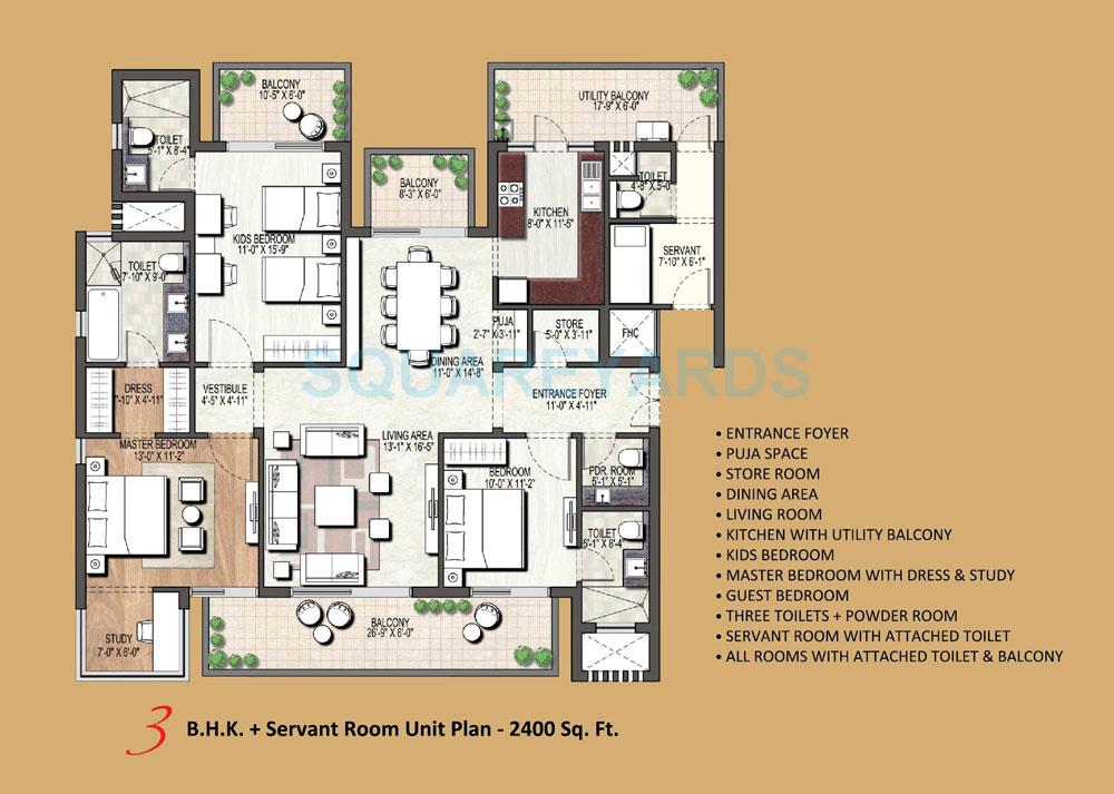 Assotech Orion Tower — floor plan 1