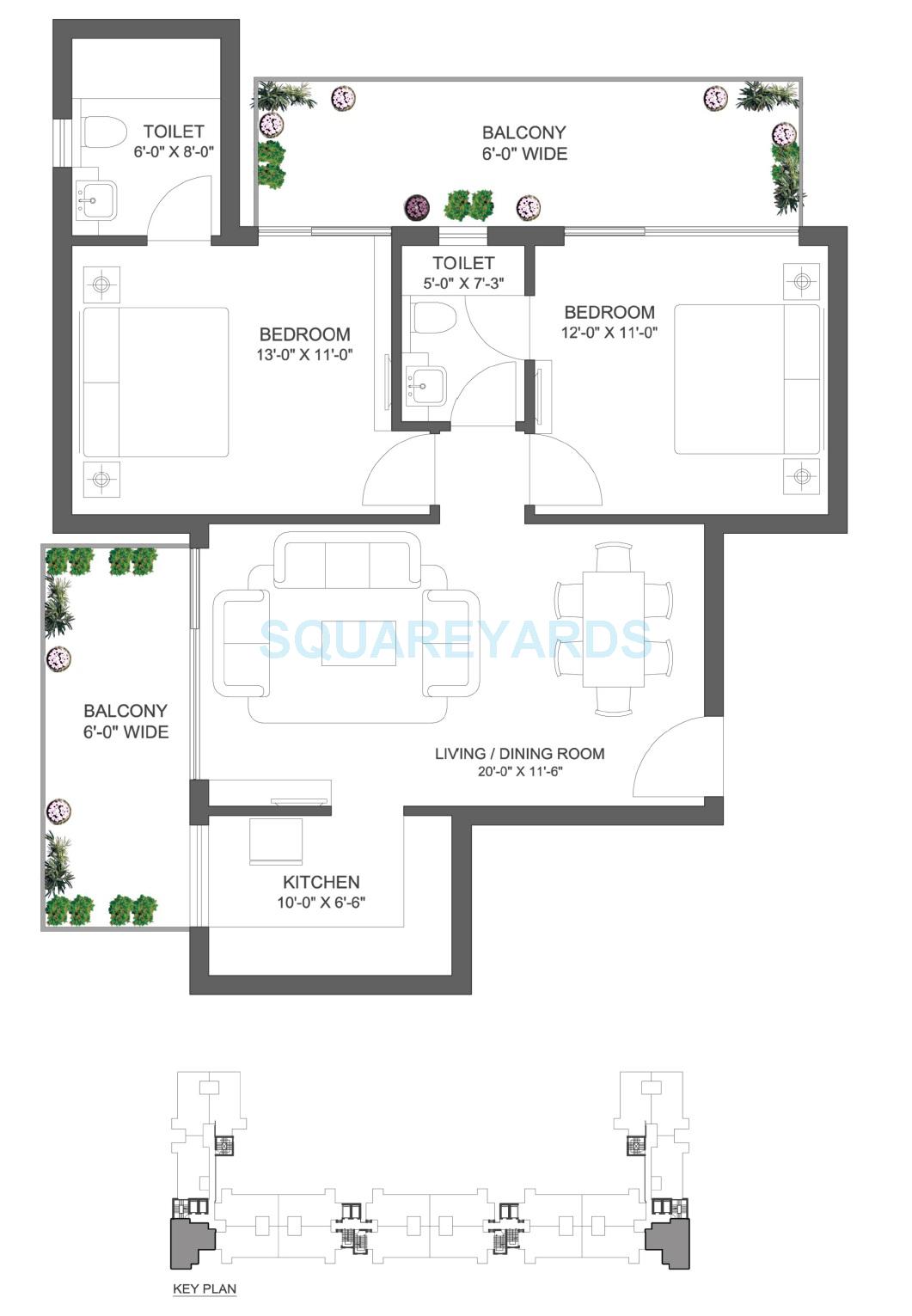 BPTP Park Sentosa — floor plan 1