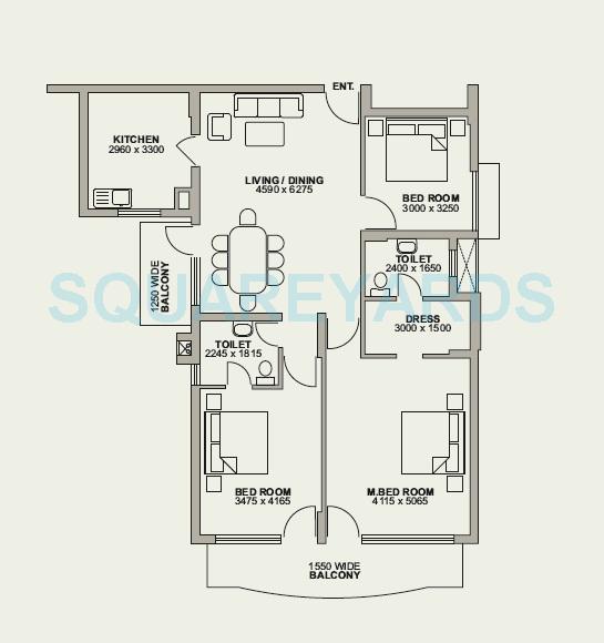 NBCC Green View — floor plan 1