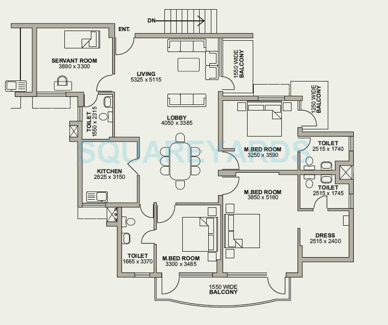 NBCC Green View — floor plan 3