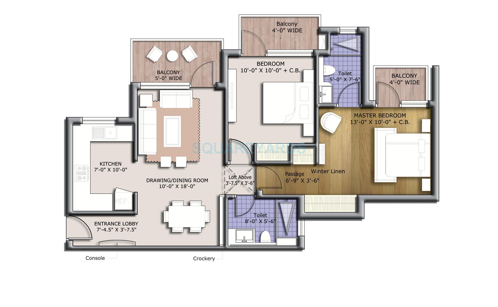 BPTP Discovery Park — floor plan 1