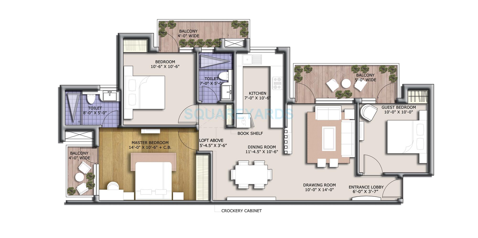 BPTP Discovery Park — floor plan 3